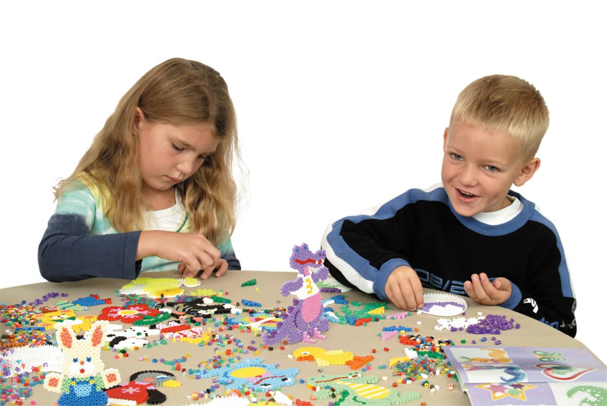 Hama 4,000 Fuse Beads & 3 Pegboards Starter Kit | Multicolour Plastic Beads | Ages 5-99 7