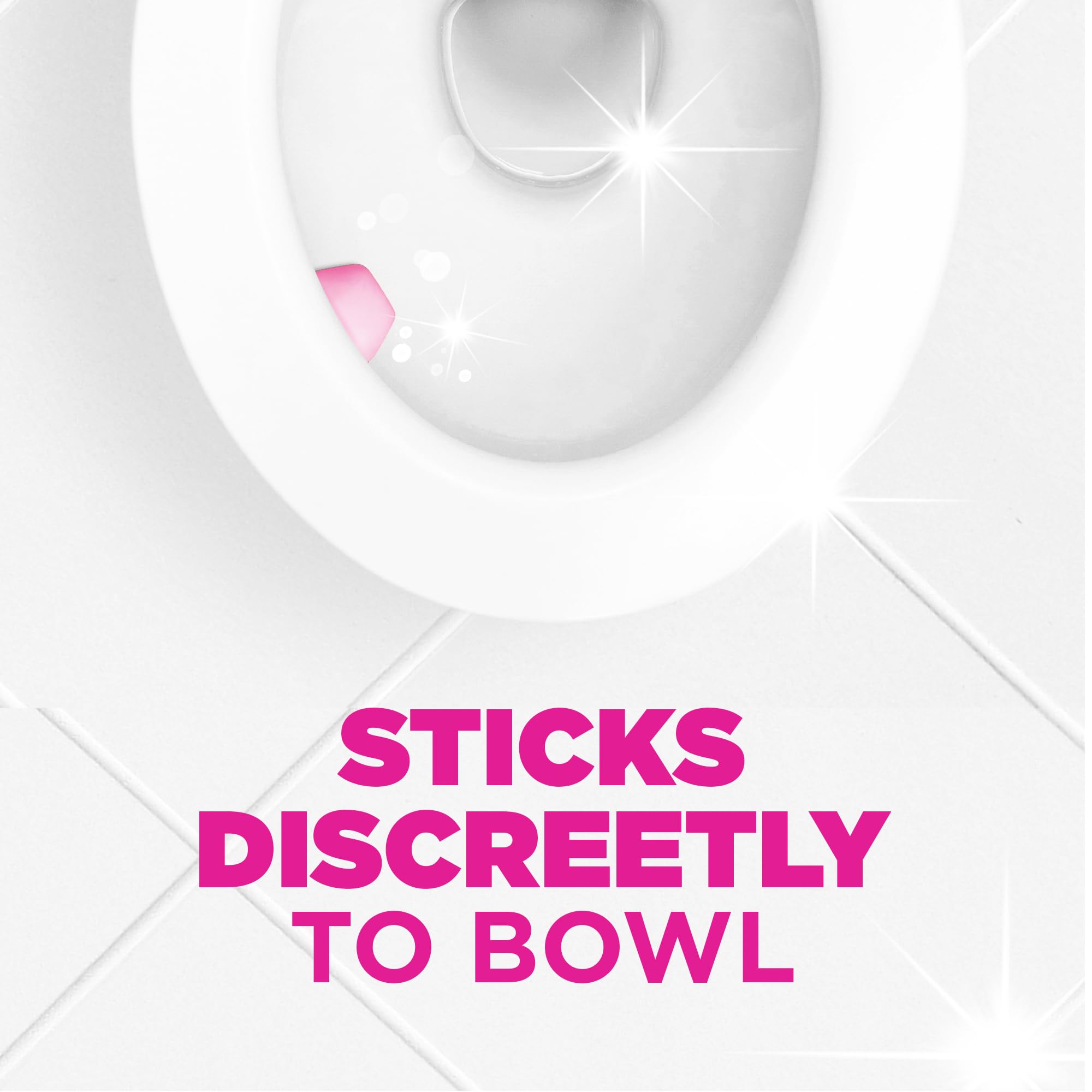 Harpic Hygienic Fresh Sticker Adhesive Toilet Block - Floral Scent, Pack of 4 Tablets 8