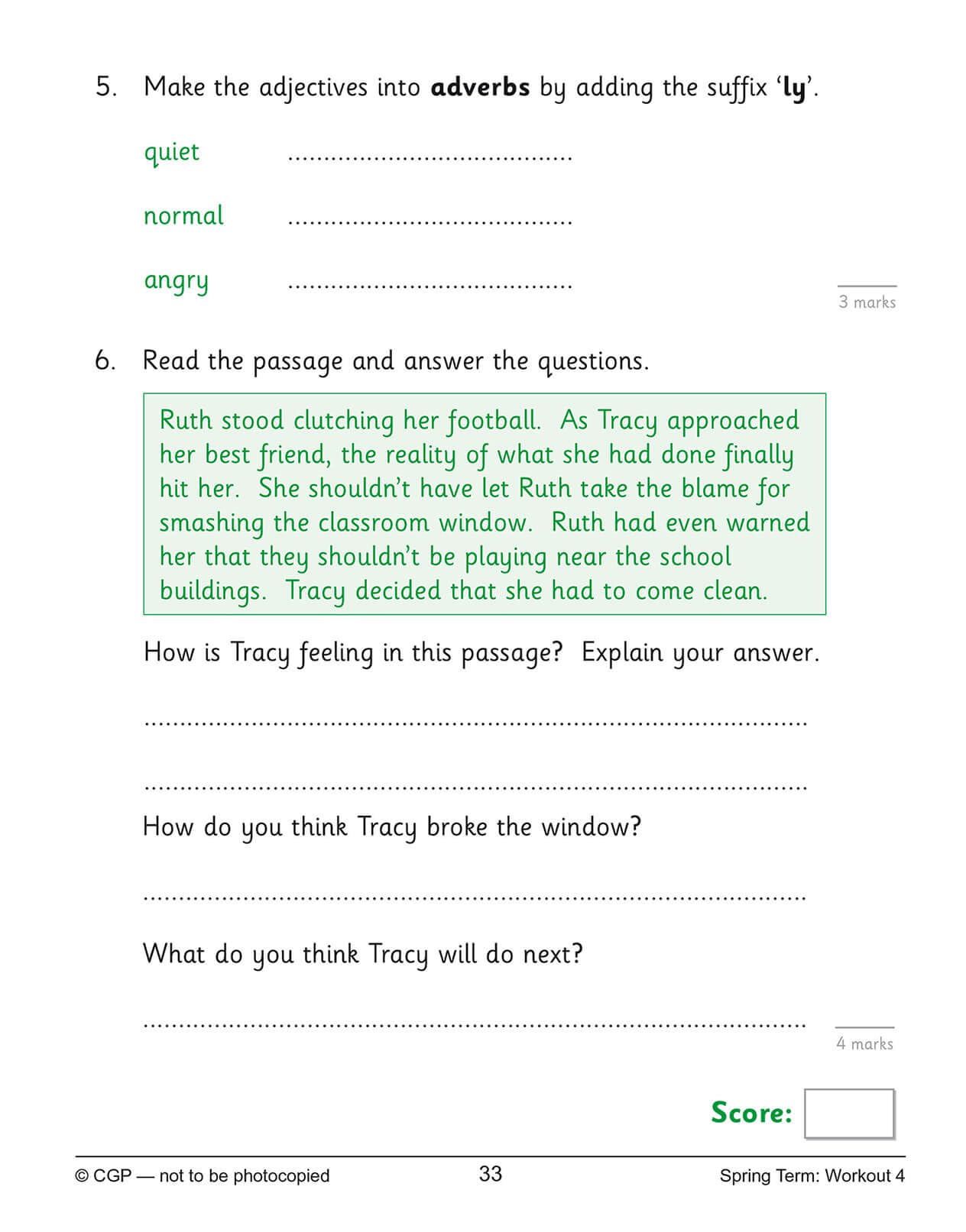 CGP KS2 English 10-Minute Weekly Workouts - Year 3 Study Aid | Paperback | English 7