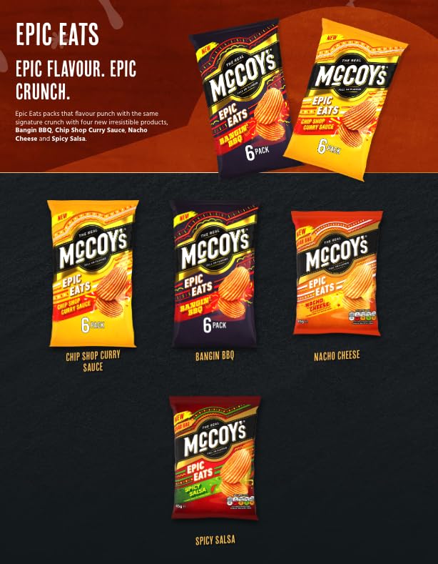 McCoy's Thai Sweet Chicken Grab Bag Crisps 45g (Multipack Box of 36) 5