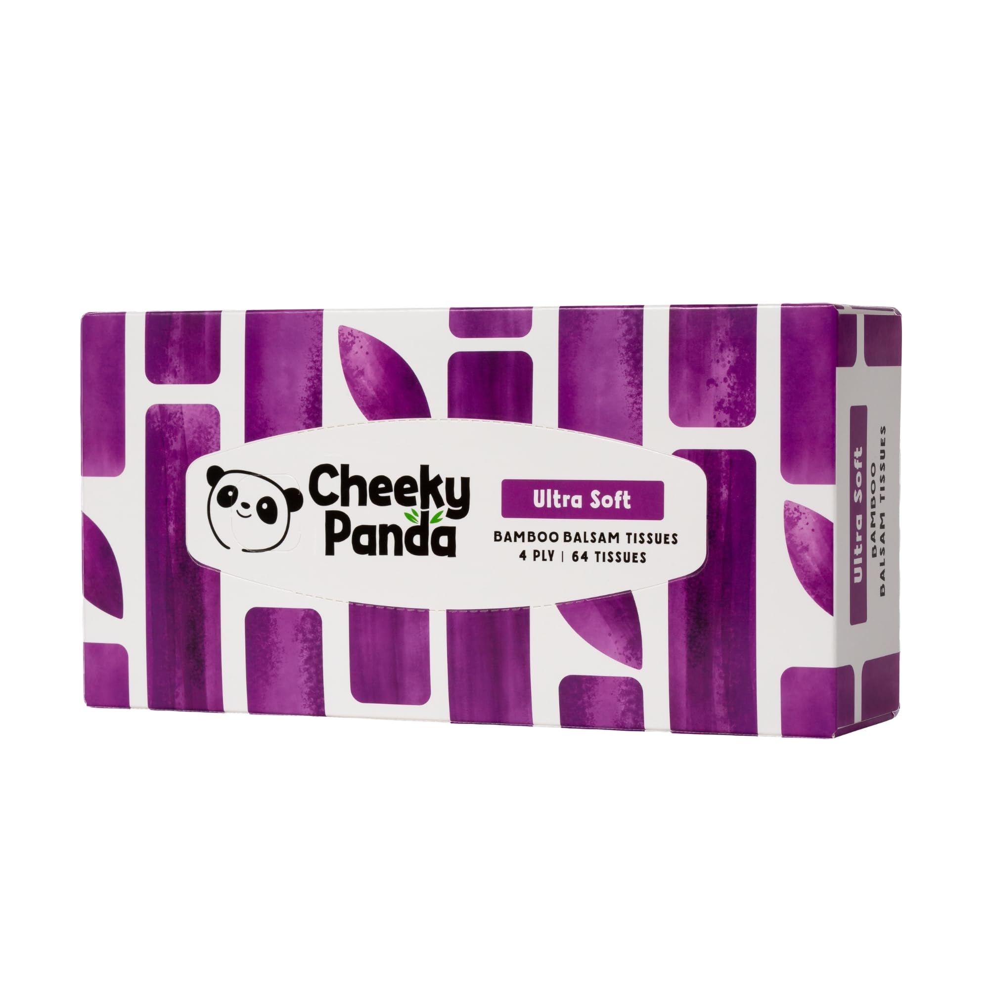 The Cheeky Panda Bamboo Balsam Tissues Box - Soothing Aloe Vera Infused | 64 Count