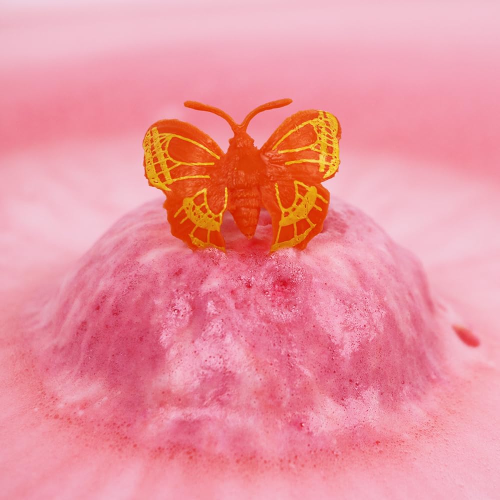 ZIMPLI Large Butterfly Ring Surprise Bath Bomb - 100g | Moisturizing | Strawberry Scent 4