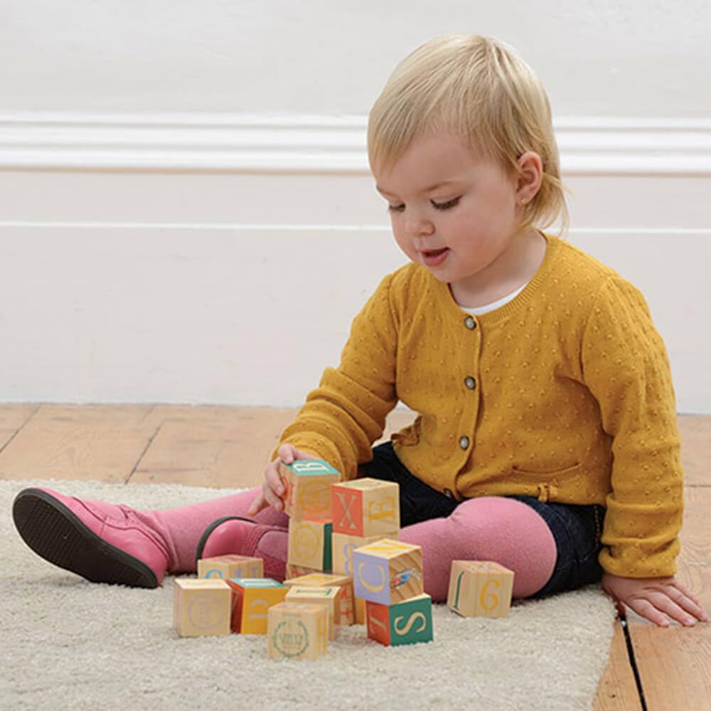 Rainbow Designs Peter Rabbit Wooden Building Blocks for Early Development | Multi-coloured | Ages 12 Months+ 6