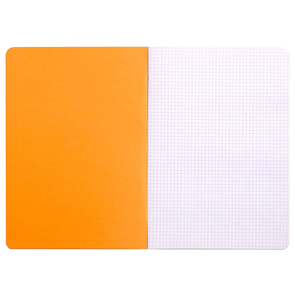 Rhodia 119164C Composition Notebook - A4 Size, 96 Pages, 5x5 Small Squares, Orange 5