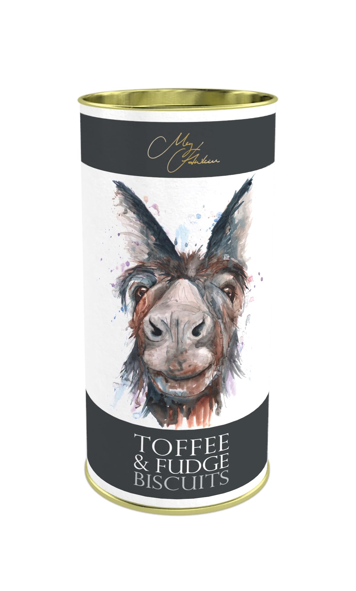 Meg Hawkins Donkey Toffee & Fudge Biscuits - Chewy & Luxurious | 160g Drum