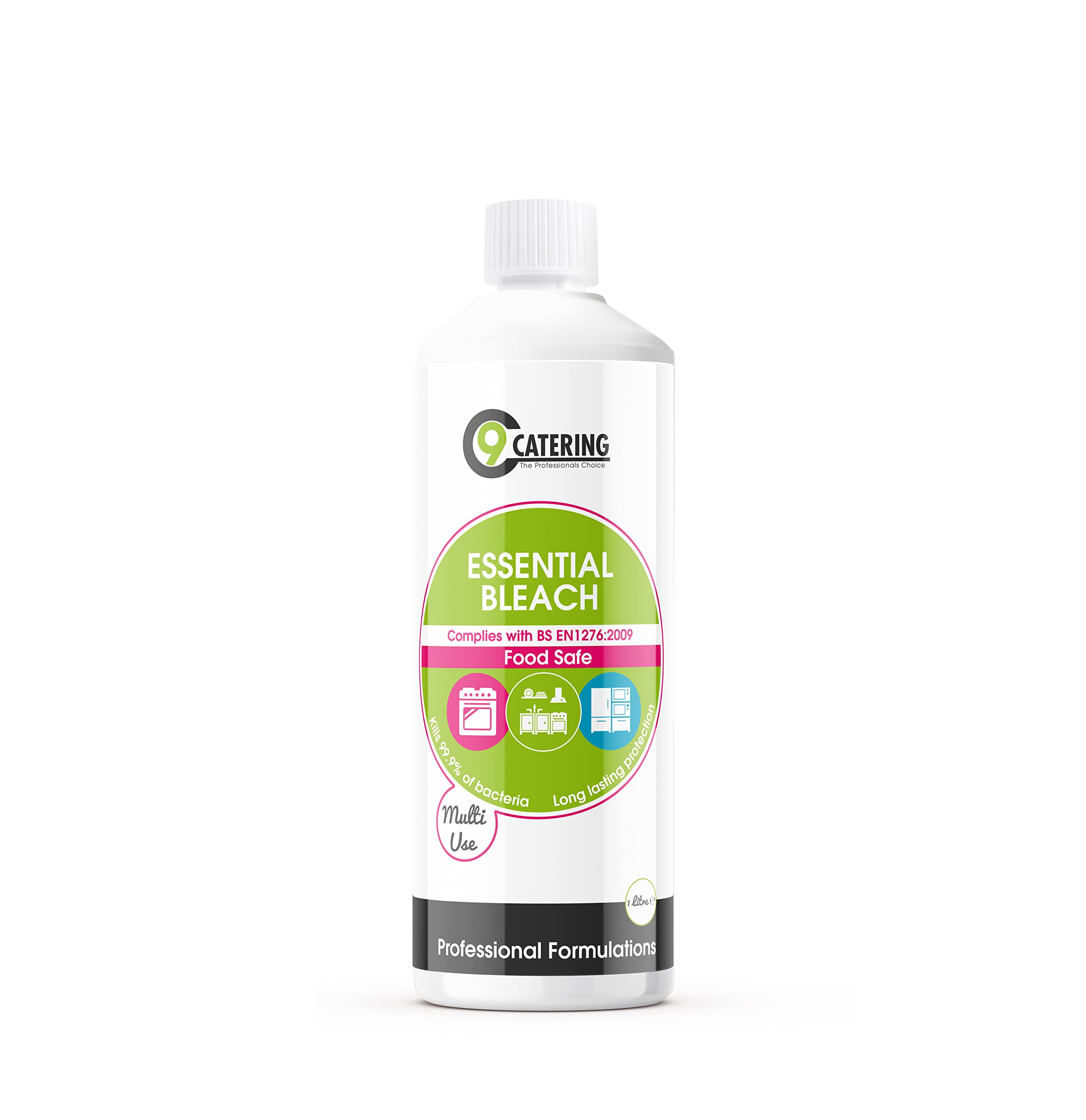 C 9 Catering Essential Bleach - Professional-Grade Kitchen Cleaner | 1 Litre Liquid