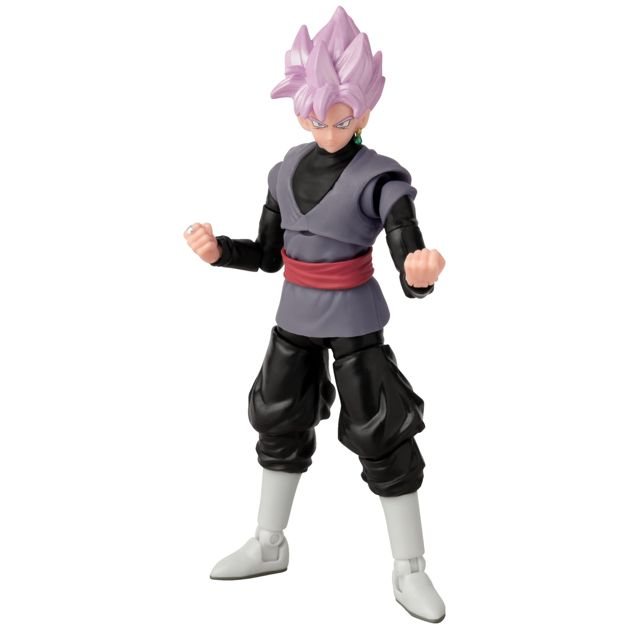 BANDAI Dragon Ball Evolve Super Saiyan Rose Goku Black Action Figure | 5 Inches | 27+ Points of Articulation 7