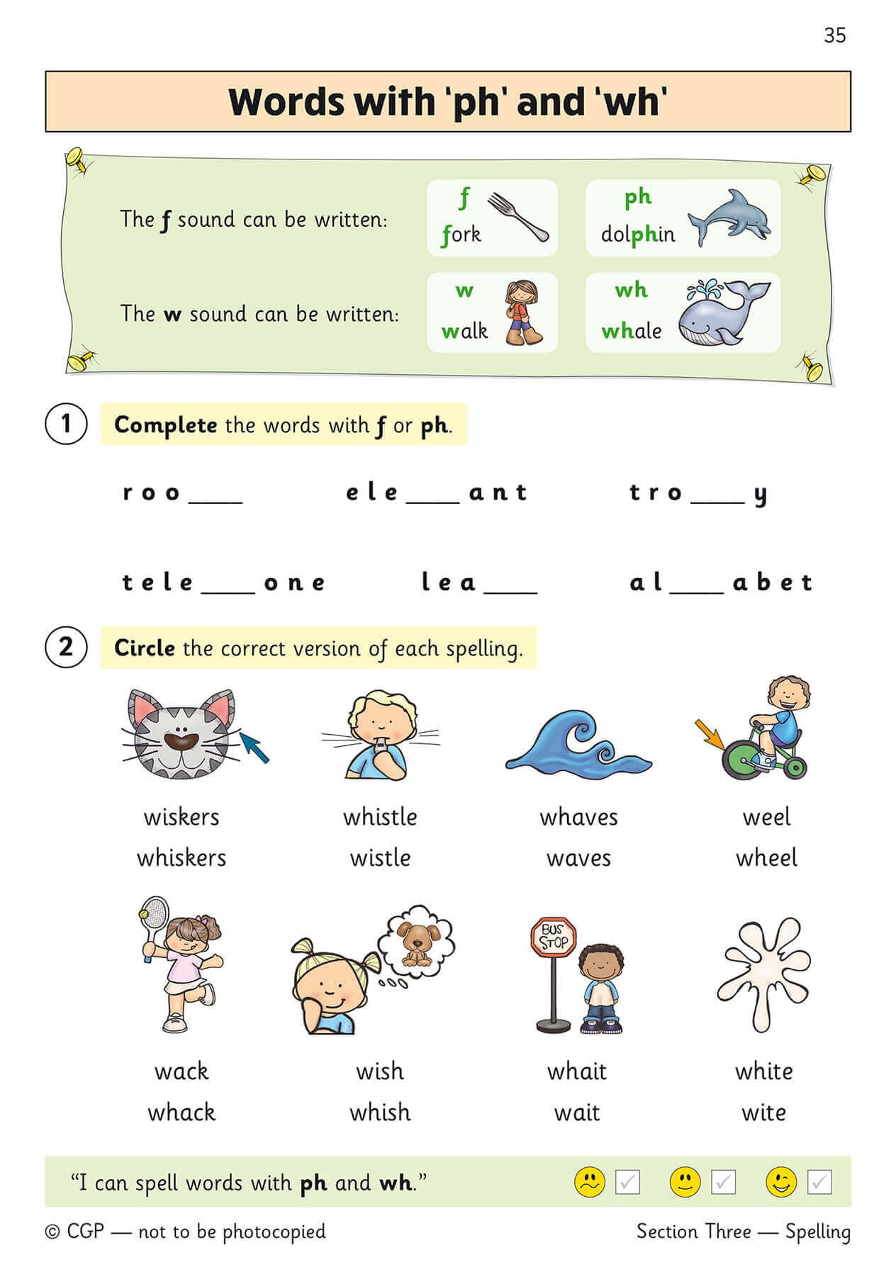 CGP KS1 English Targeted Question Book - Grammar, Punctuation & Spelling for Year 1 | Paperback 4