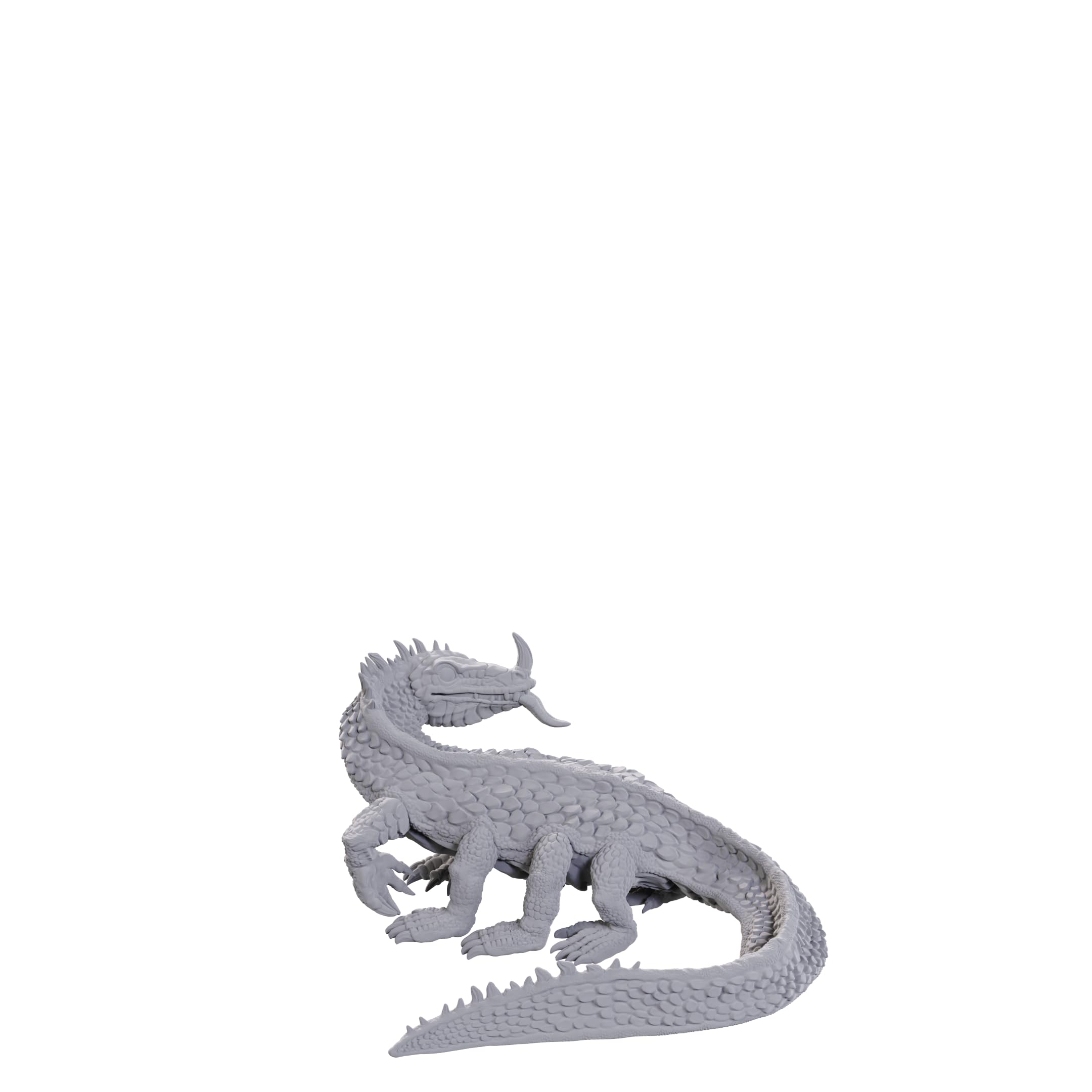 WizKids D&D Nolzur's Marvelous Miniatures - Classic Basilisk (Wave 24) | Unpainted Plastic Figure