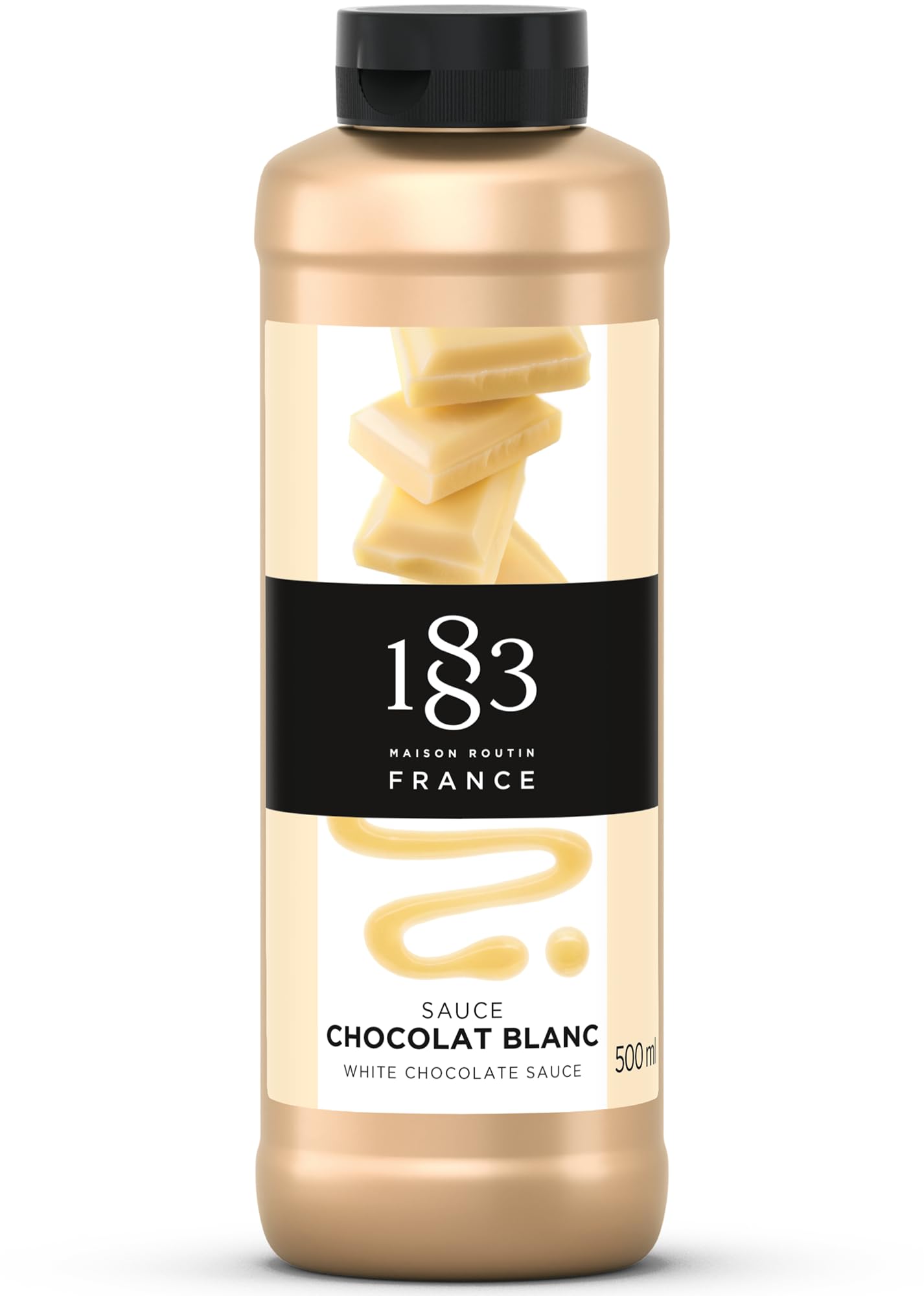 1883 MAISON ROUTIN White Chocolate Sauce - Creamy Indulgence for Desserts & Drinks | 500ml Bottle