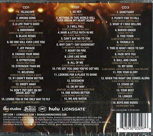 Various Artists - The Music Of Nashville: Greatest Hits Seasons 1-6 Audio CD