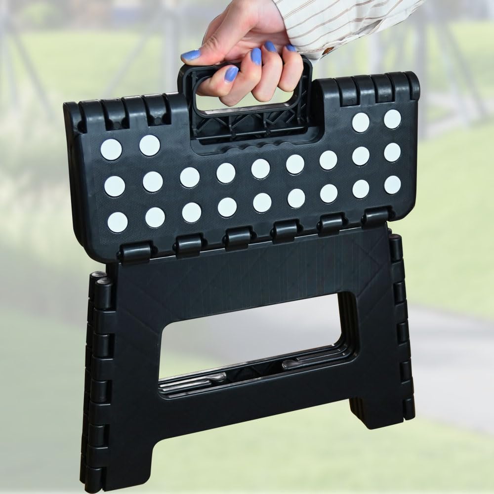Armo Home Folding Step Stool - Compact Plastic Footstool with Carrying Handle | 150kg Capacity 3