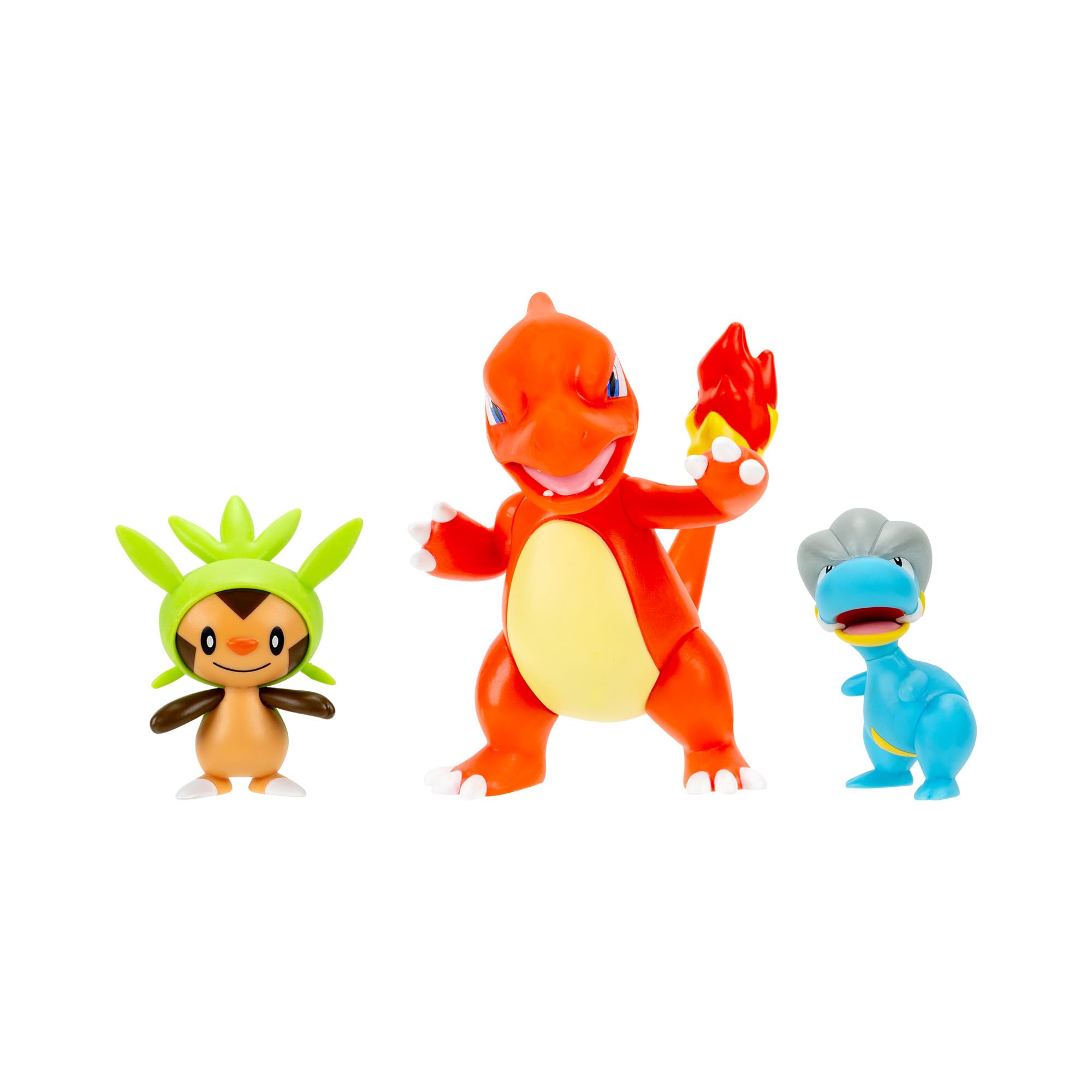 Pokémon Battle Figure 3 Pack - Chespin, Bagon, and Charmeleon | Classic Edition