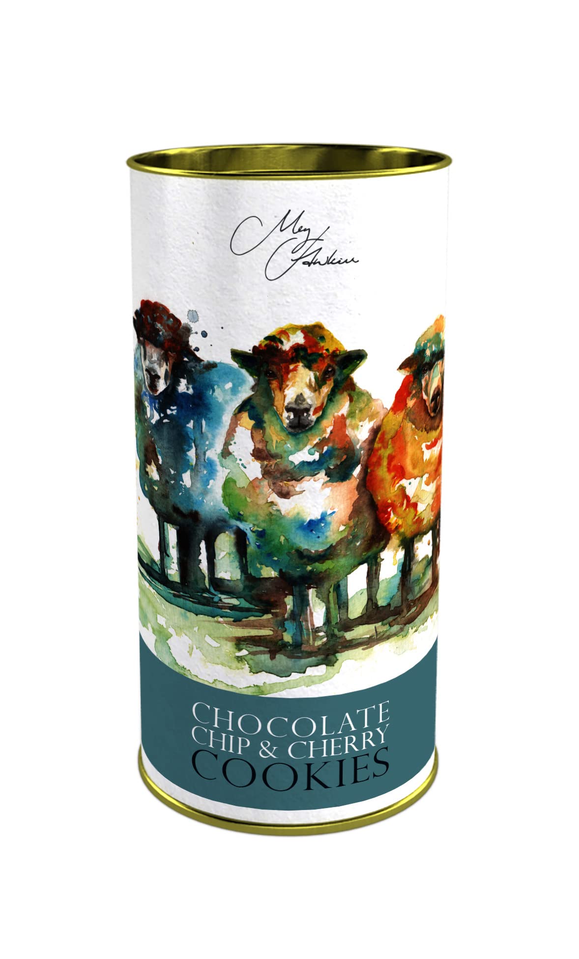 Meg Hawkins Farrah's of Harrogate - 4 Drum Gift Set - Oats & Honey, Choc Chip & Cherry, Toffee & Fudge, Double Choc Chip 3