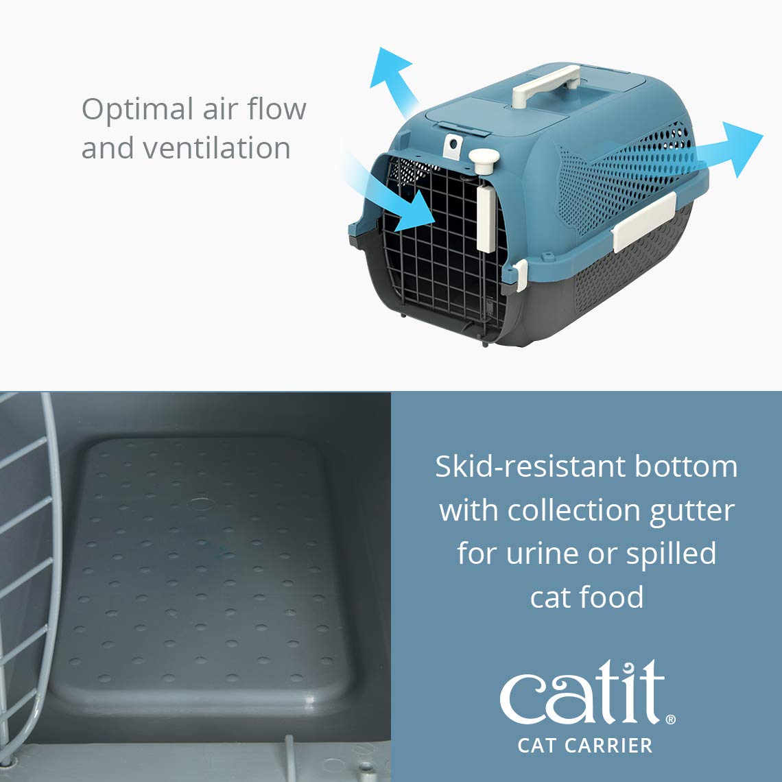 Catit Voyageur Soft-Sided Cat Carrier - Medium, Turquoise 4