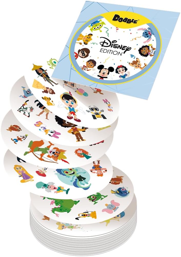 Asmodee Disney Dobble Family Card Game for 2-8 Players, Ages 6+, 15-Minute Playtime