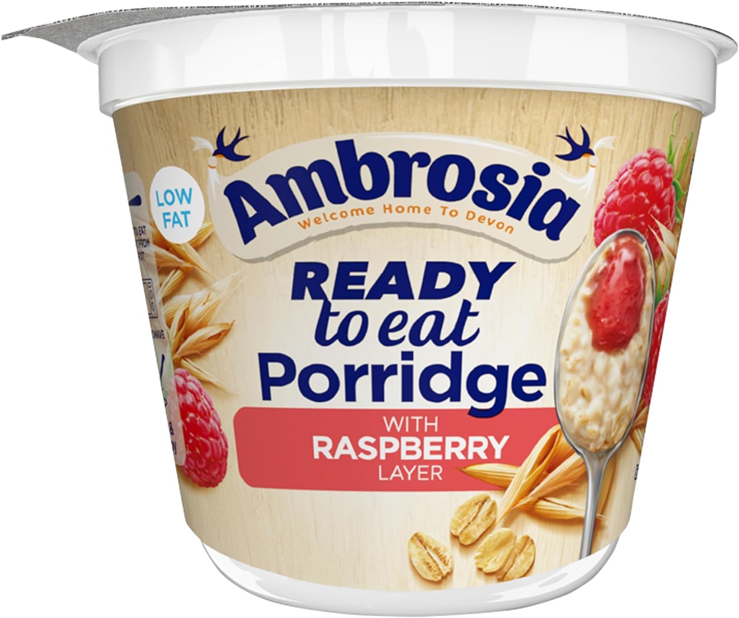 Ambrosia Raspberry Layered Porridge Pots - British Wholegrain Oats, Ready-to-Eat | 210g Pots (Pack of 6) 8