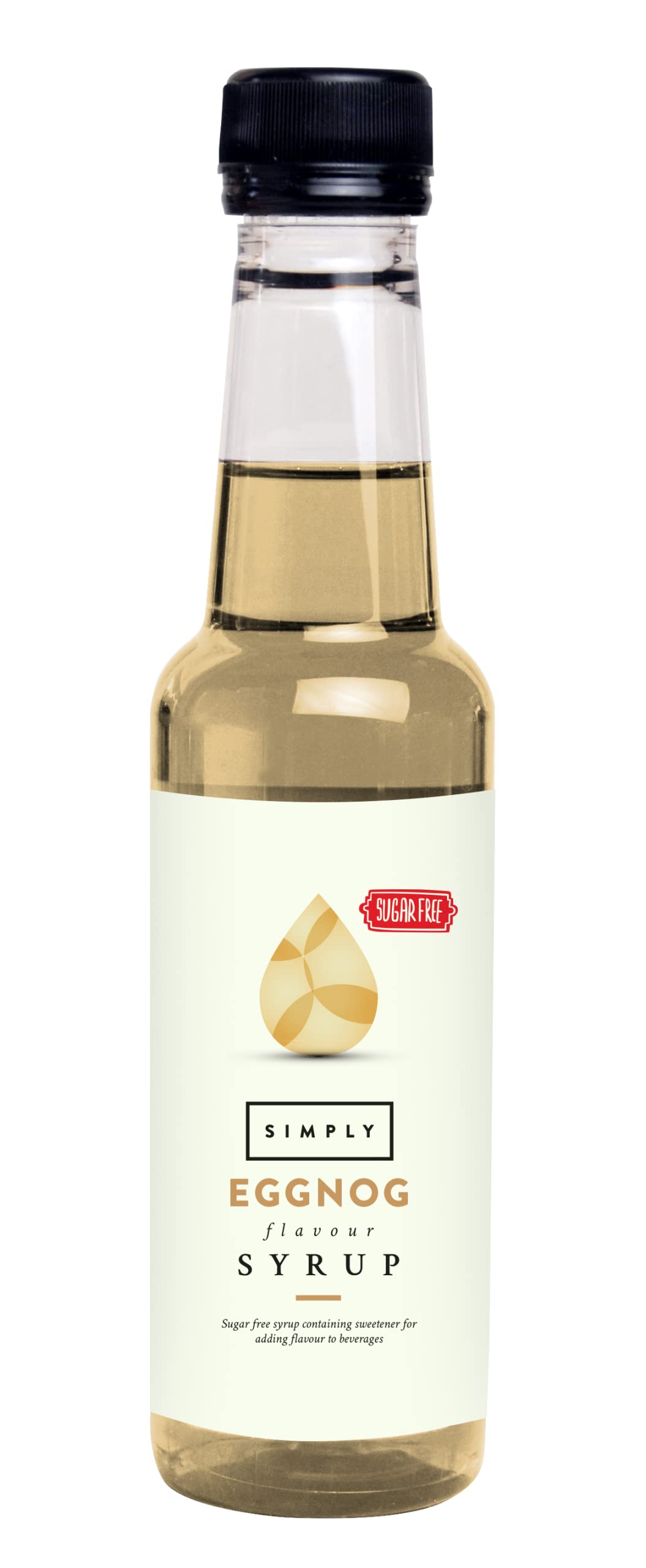 Simply - Sugar Free Eggnog Syrup, Low Calorie Vegan & Nut Free Flavored Syrup for Beverages & Baking