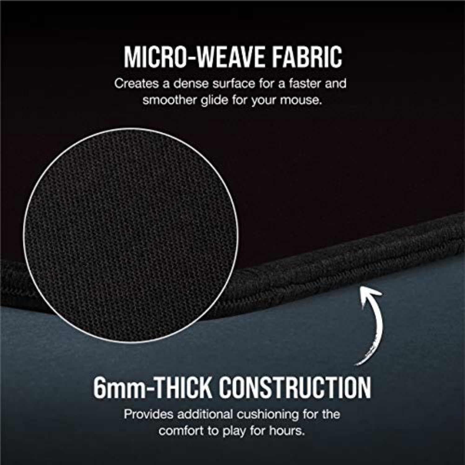 Corsair MM350 PRO Premium Spill-Proof, Stain-Resistant Cloth Gaming Mouse P 4