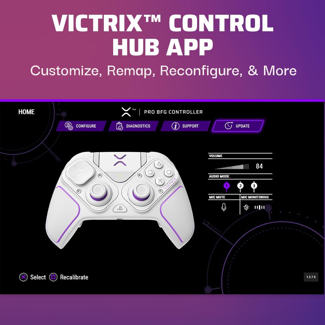 PDP Victrix Pro BFG Wireless Gaming Controller for PS5, PS4, PC - Customizable Fight Pad with Swappable Modules 7
