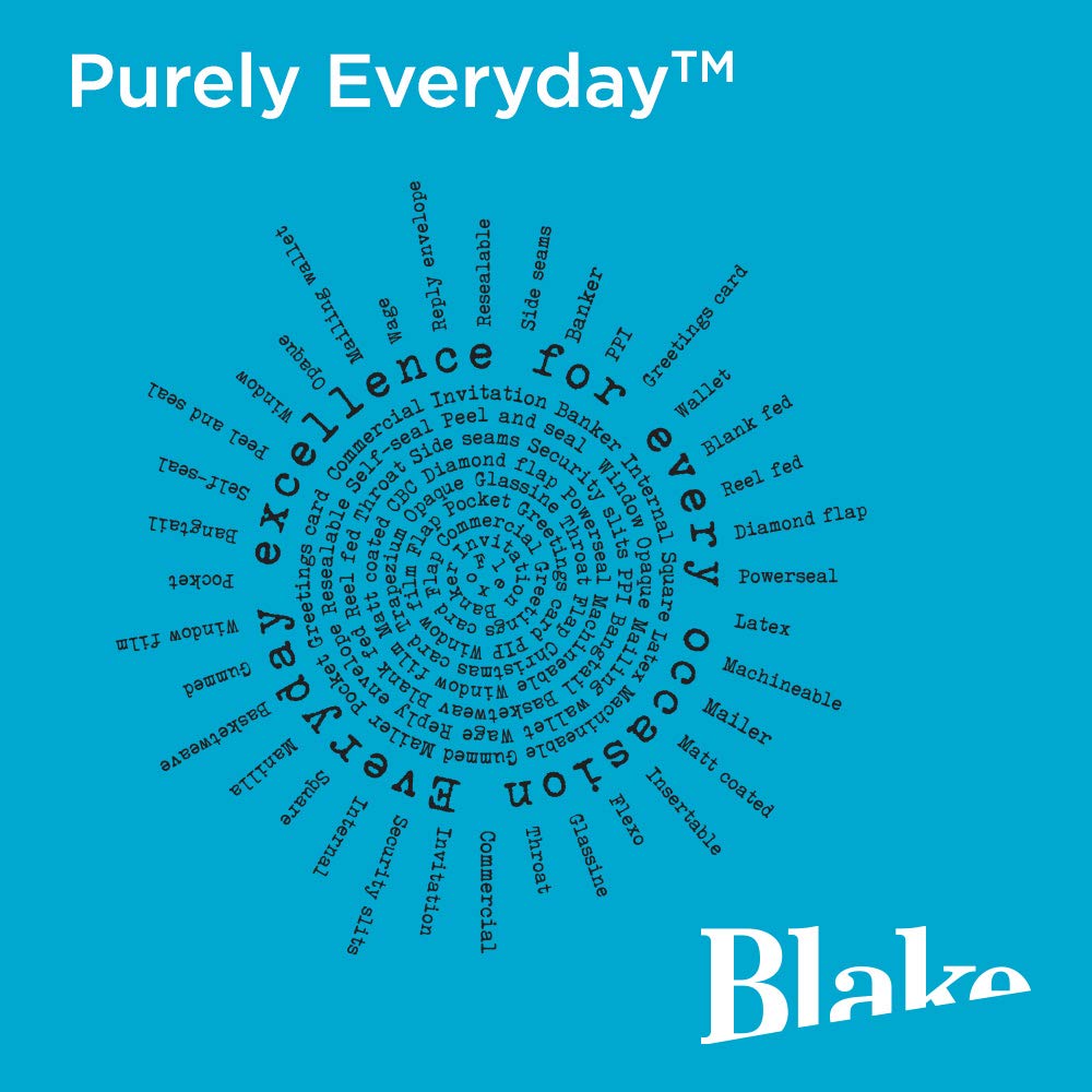 Blake Purely Everyday DL 110 x 220 mm 100 gsm Peel & Seal Wallet Envelopes (23882/250 ) White - Pack of 250 4