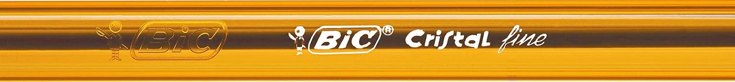 BIC Cristal Original Ballpoint Pens, Every-Day Biro Pens with Fine Point (0.8 mm), Black Ink, Pack of 50 3