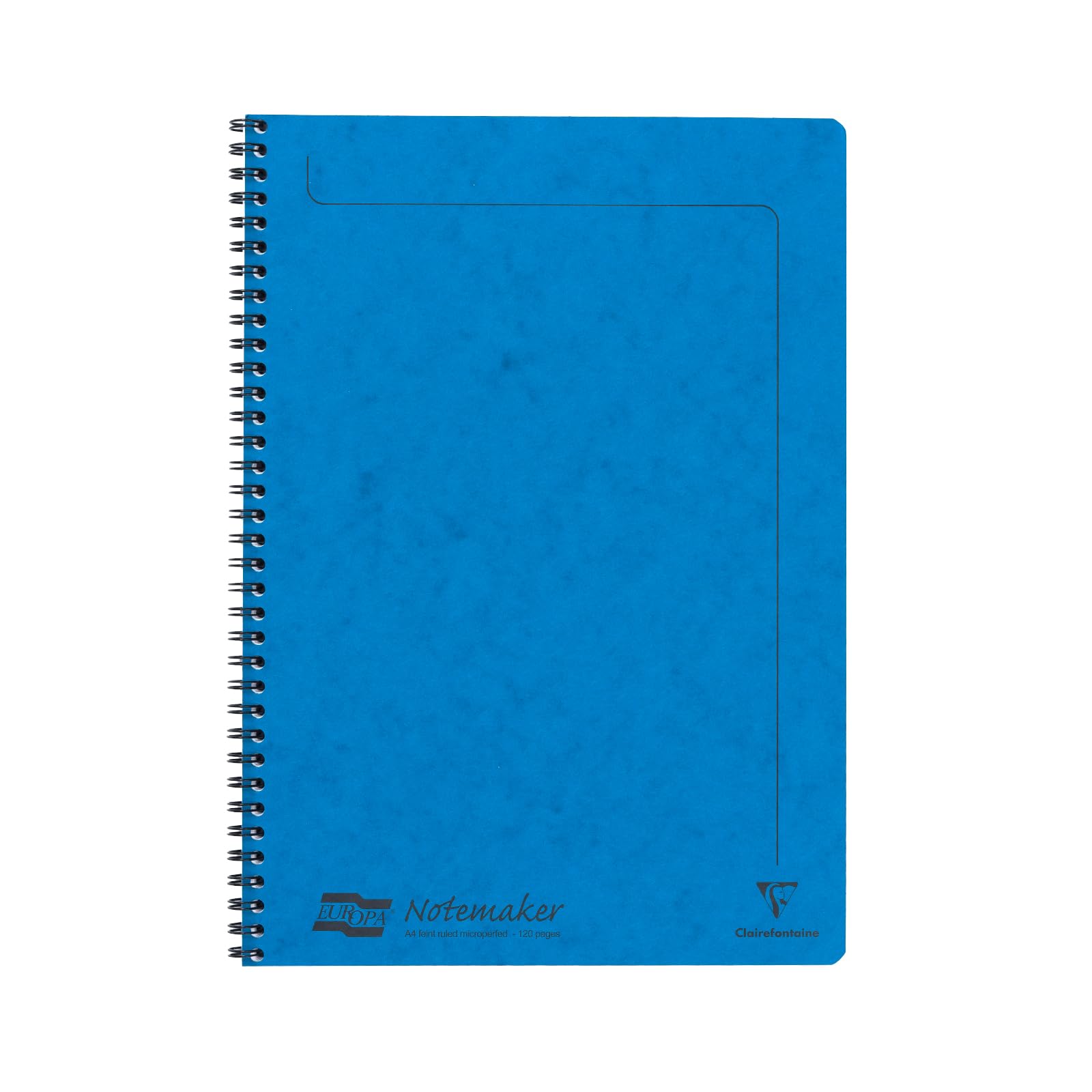 Clairefontaine Notemakers Europa Spiral Notebook - A4 21 x 29.7 cm, 120 Pages, Blue