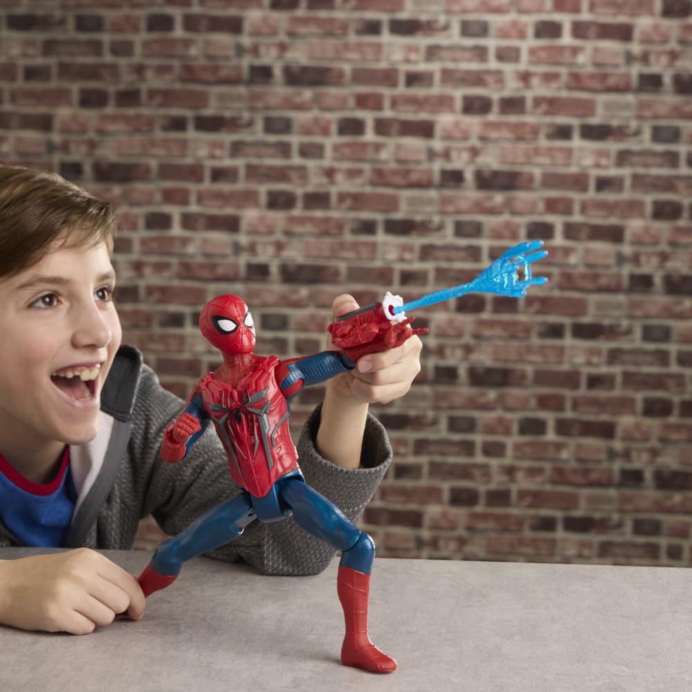 Marvel Spider-Man Titan Series Ultimate Web Gear Action Figure - 29.2cm Tall, 12 Accessories, Ages 4+ 14