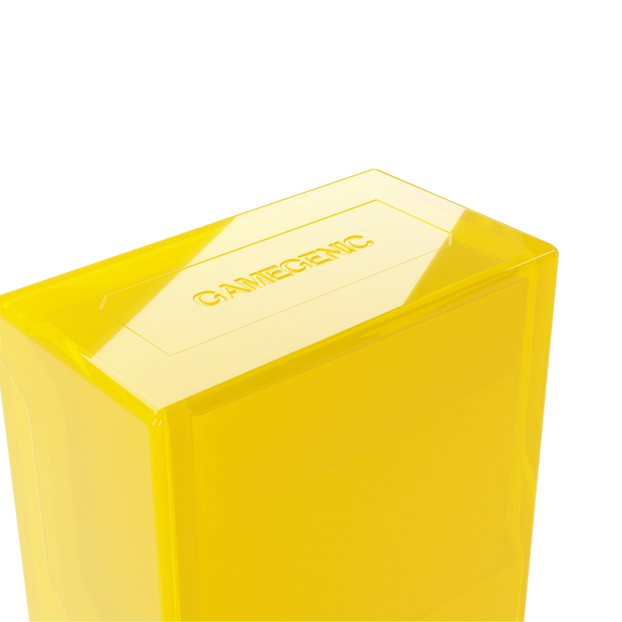 Gamegenic Bastion 50+ XL Deck Box - Compact Storage | Secure Closure | Yellow Plastic 3