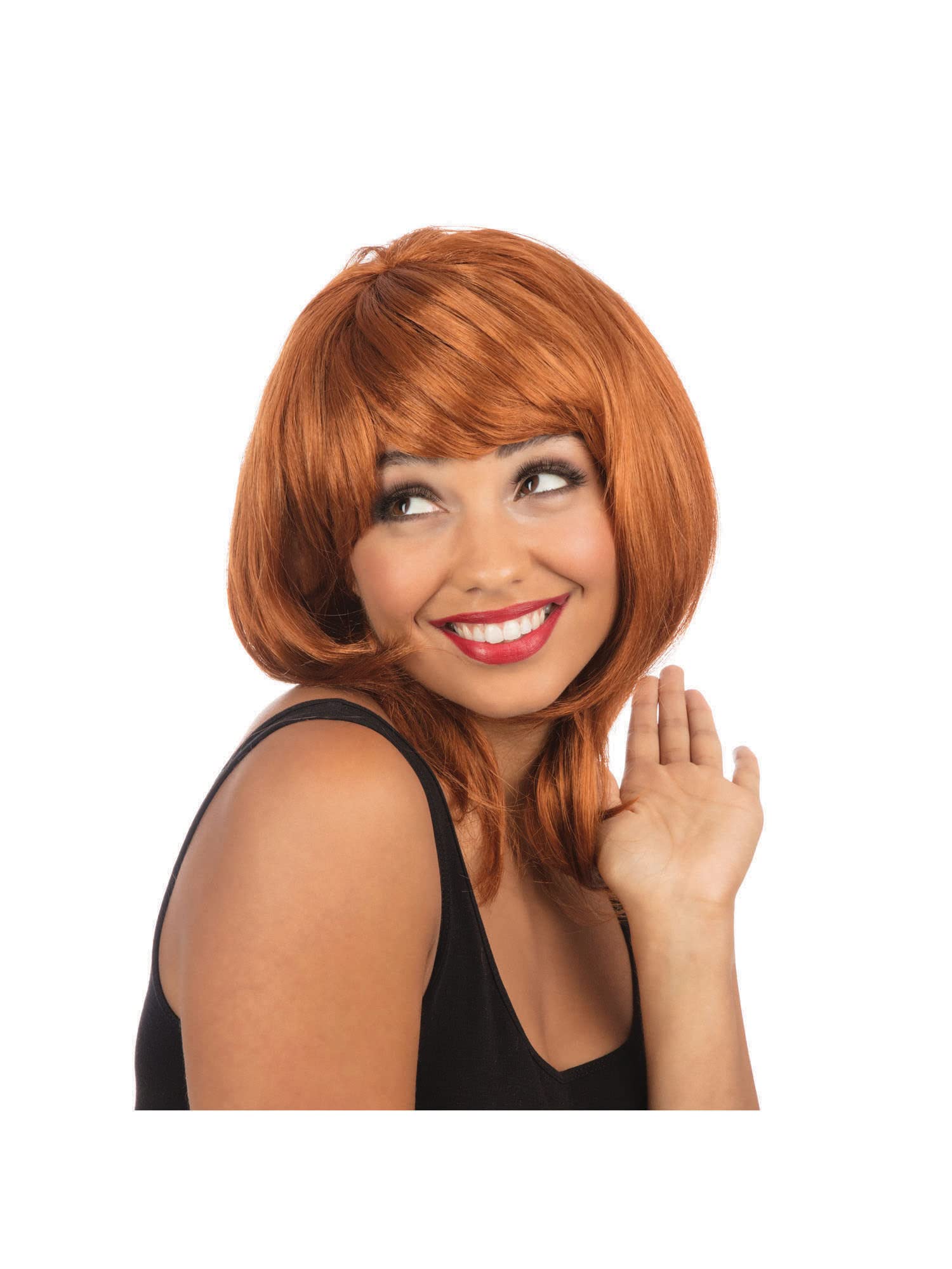 Bristol Novelty Layered Female Ginger Wig - Synthetic Fibre | Adjustable Fit | One Size 3