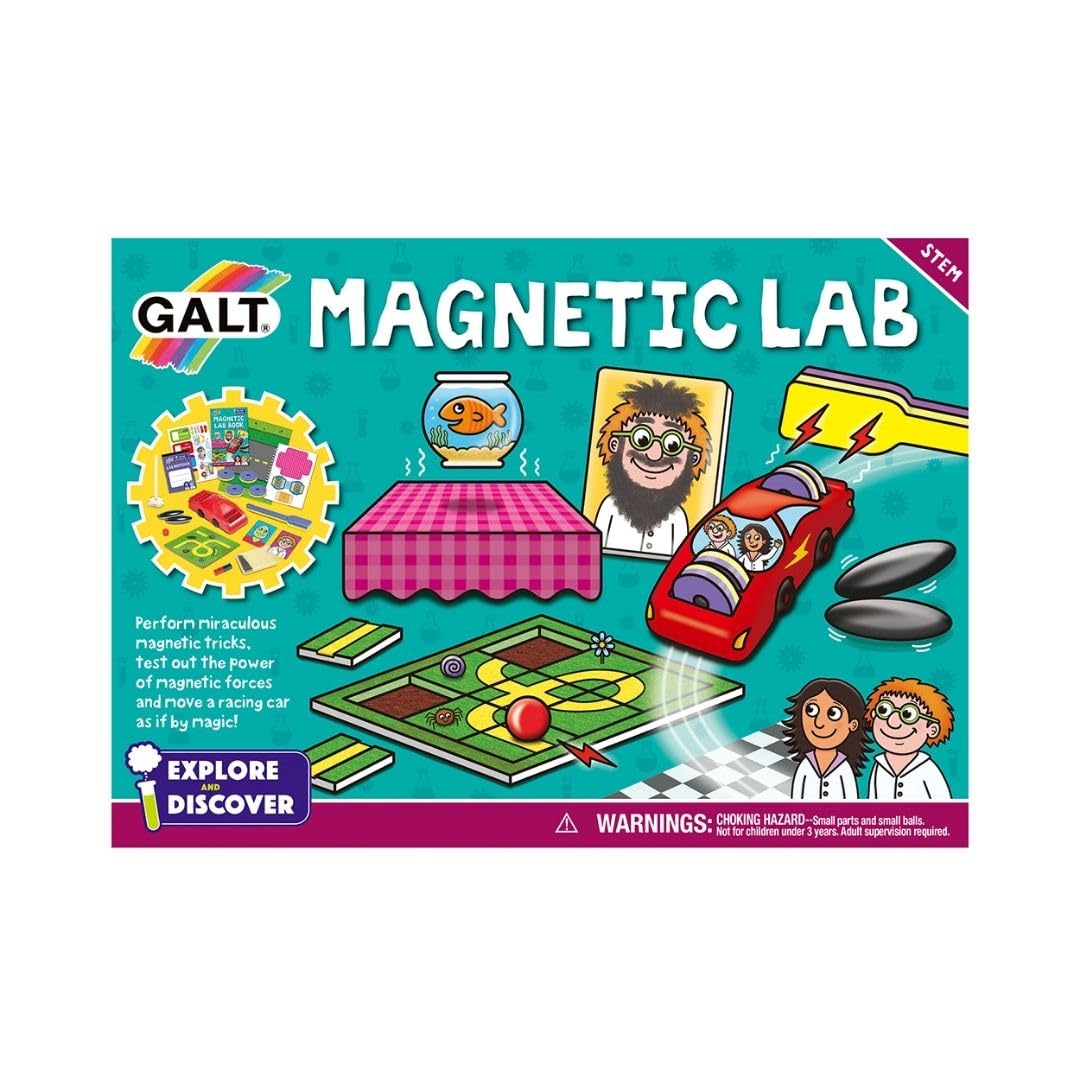 Galt Magnetic Lab Science Kit - 9 Experiments | Ages 6+ | STEM Learning 8