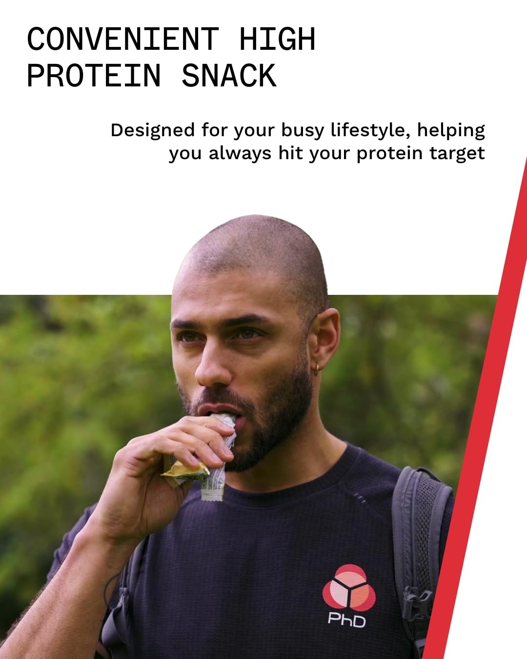 PhD Nutrition Smart Protein Bar Low Calorie, High Protein Low Sugar, Chocolate Brownie Flavour, 21g Protein, 64g Bar (12 Pack) 5