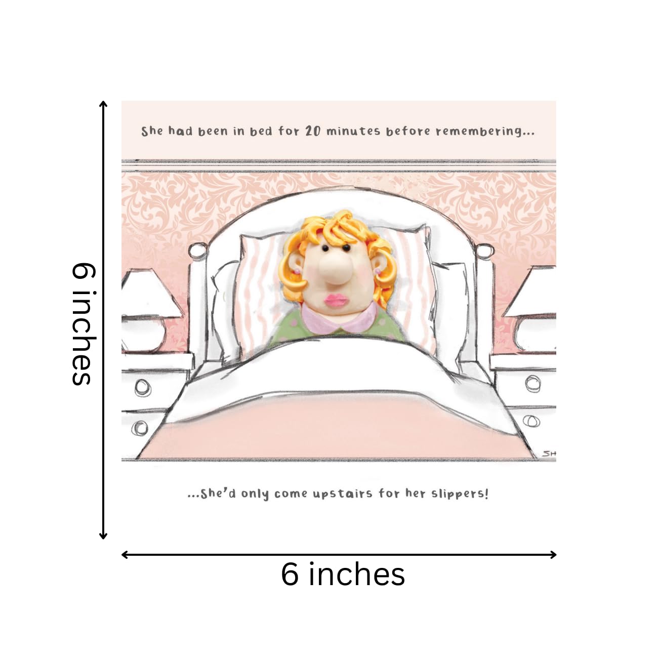 Emotional Rescue Funny Birthday Card for Her - Iconic Image & Humour | 6 x 6 inches 6