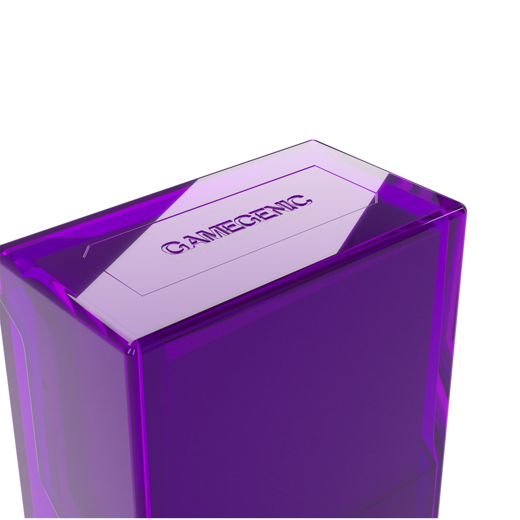 Gamegenic Bastion 50+ XL Deck Box - Compact, Secure Closure | Purple Plastic | 138x44x79mm 3