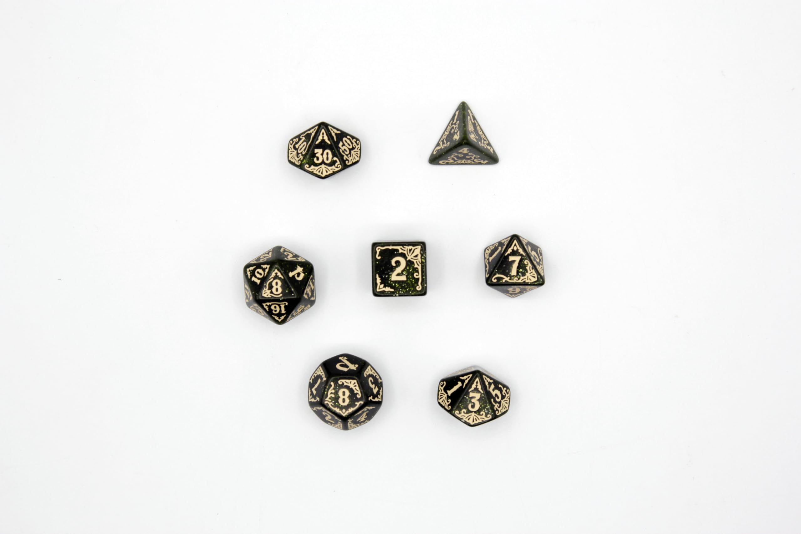 Q WORKSHOP Pathfinder Arcadia Dice Set - 7 Piece RPG Dice 2