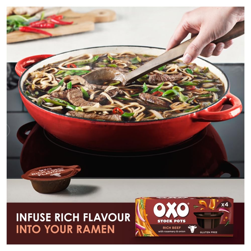 OXO Rich Beef Stock Pots with Rosemary & Onion – 4 Pots | Made with Real Meat Juices 7