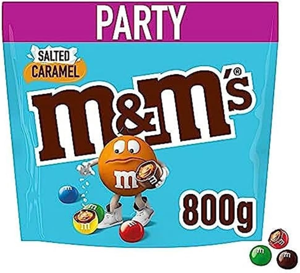 M&amp;M's Salted Caramel &amp; Milk Chocolate Party Großpackung – 800 g Schokoladen-Snack-Geschenk