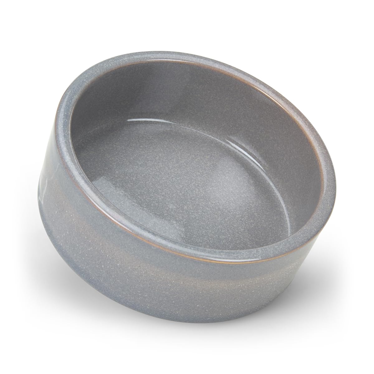 Petface Ceramic Two-Tone Reactive Glaze Pet Bowl - 15 cm Diameter | Heavy & Durable for Dogs