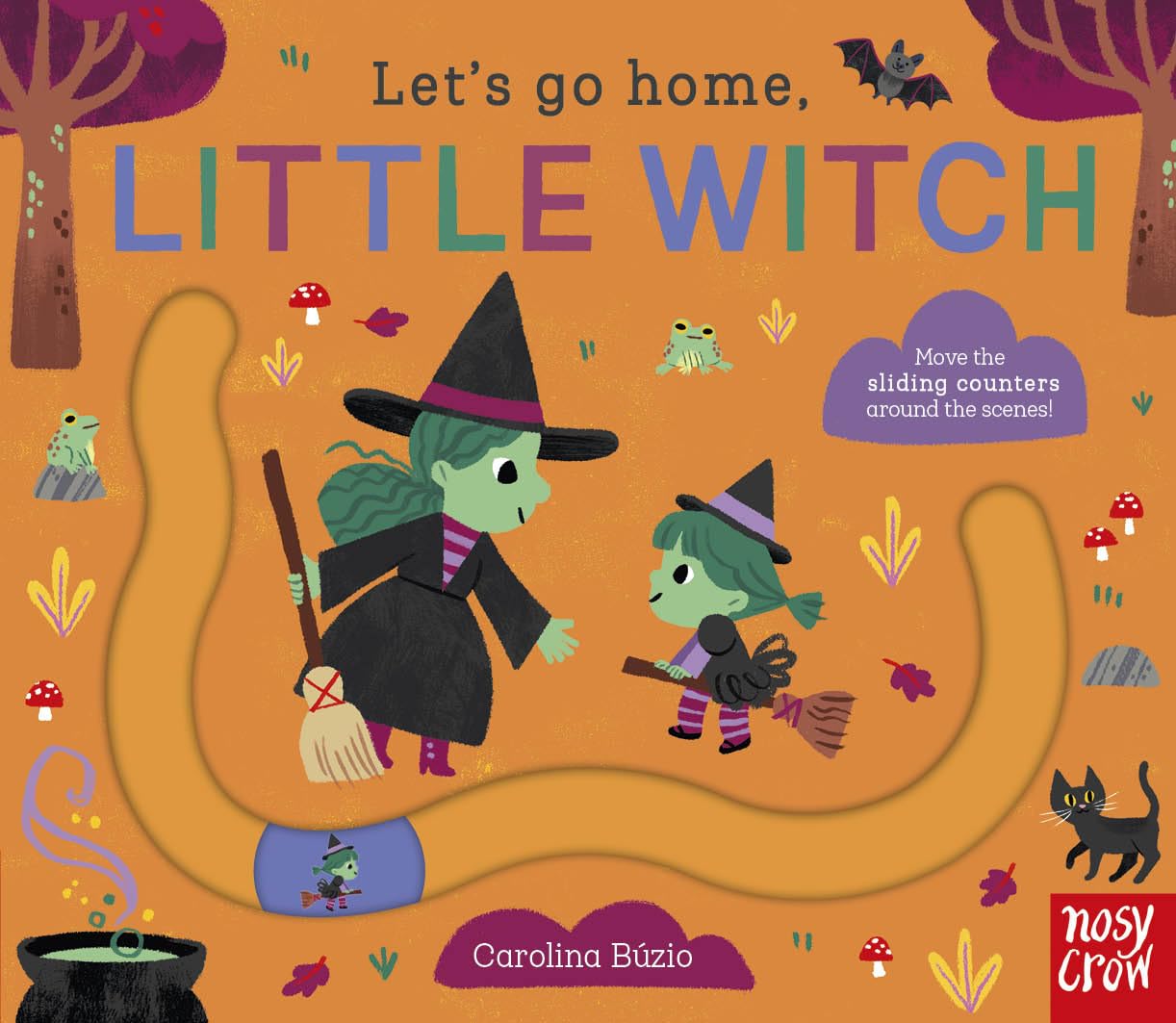 Nosy Crow Let's Go Home, Little Witch Board Book - Ages 2-5 | 8 Pages | English