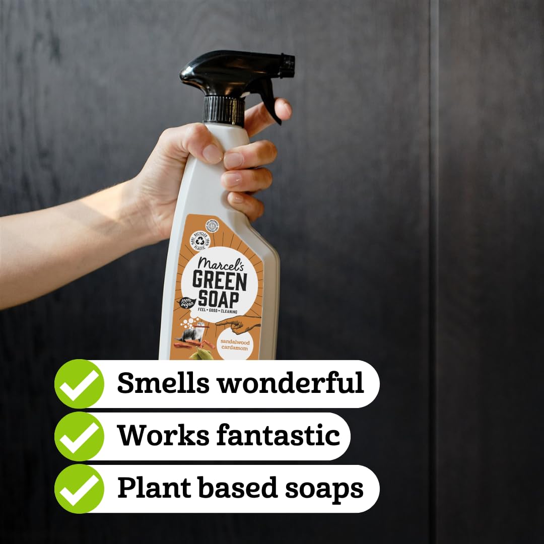 Marcel's Green Soap All Purpose Cleaner Spray Sandalwood & Cardamom | 500 ml | Vegan Formula 3