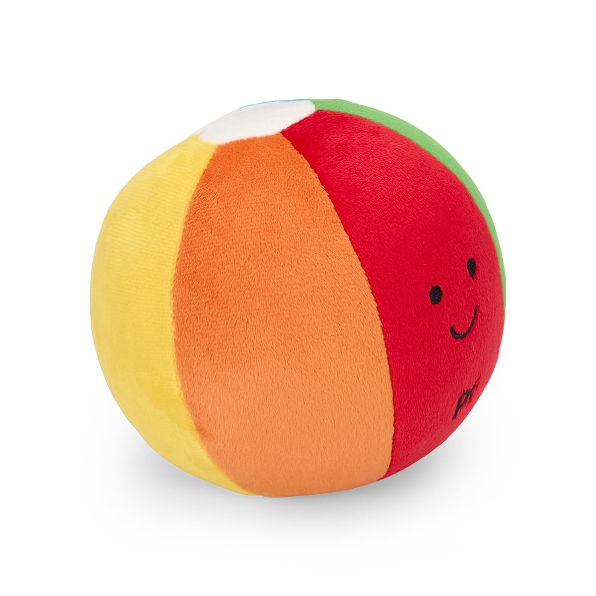 Petface Beach Ball Plush Dog Toy with Built-In Squeaker | Lightweight Fetch Toy | Mixed Colours 5