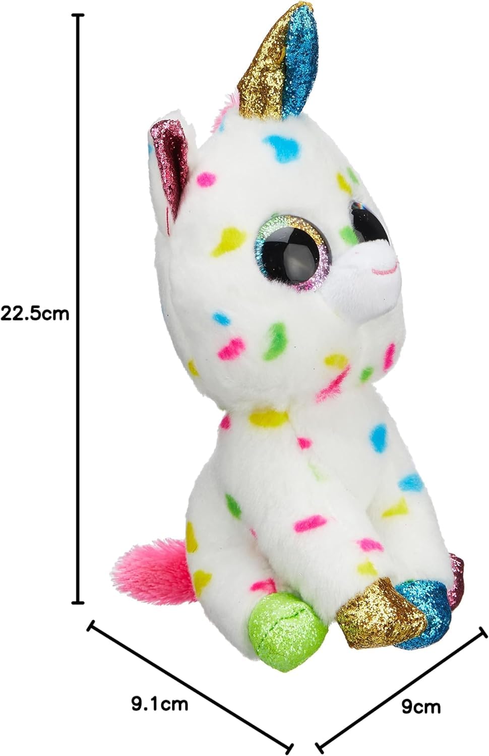 TY Harmonie Unicorn Beanie Boo - 20cm Plush Toy | Multicolored | Suitable from Birth 8