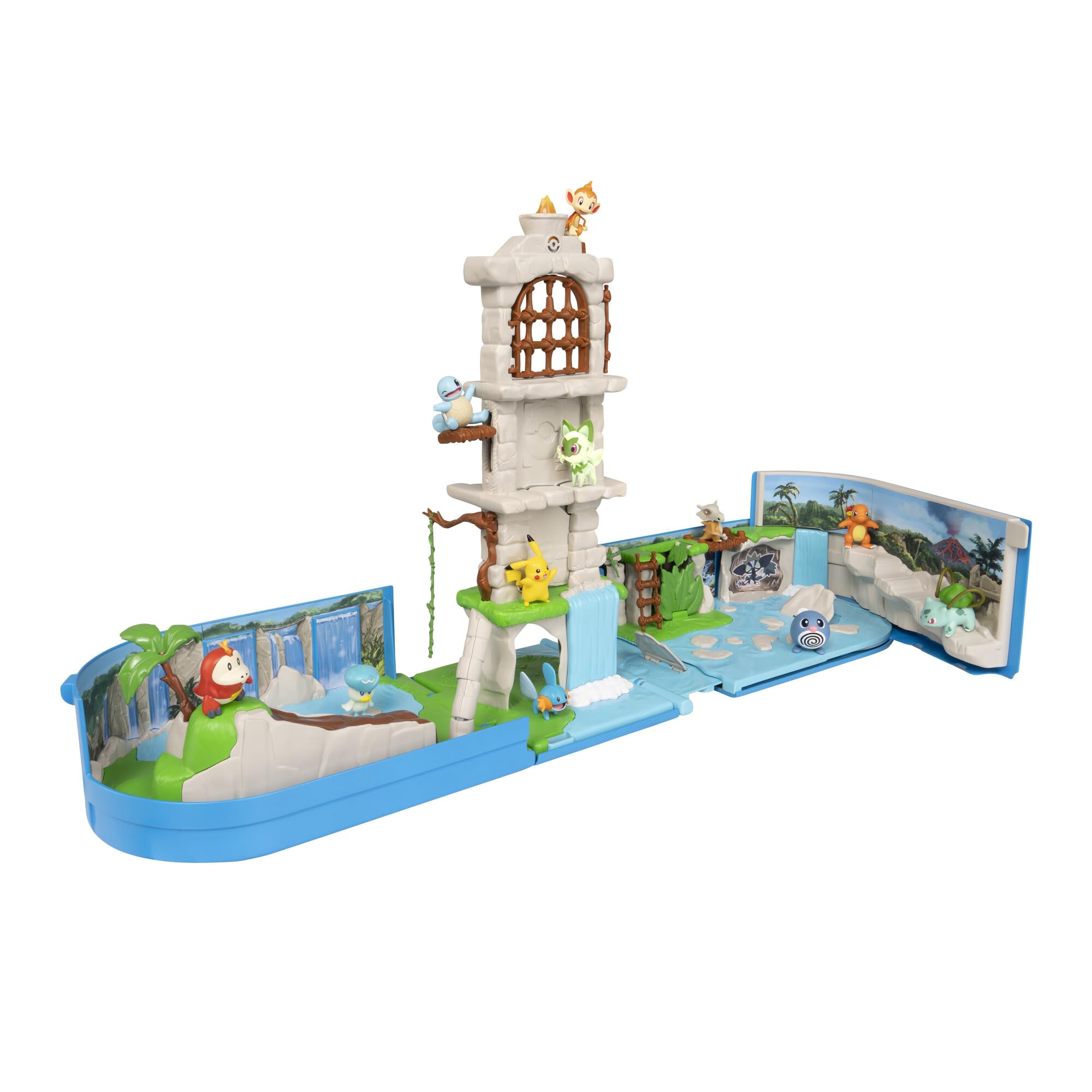 Pokémon Carry Case Battle Ruins Playset - Portable Transforming Backpack Pl