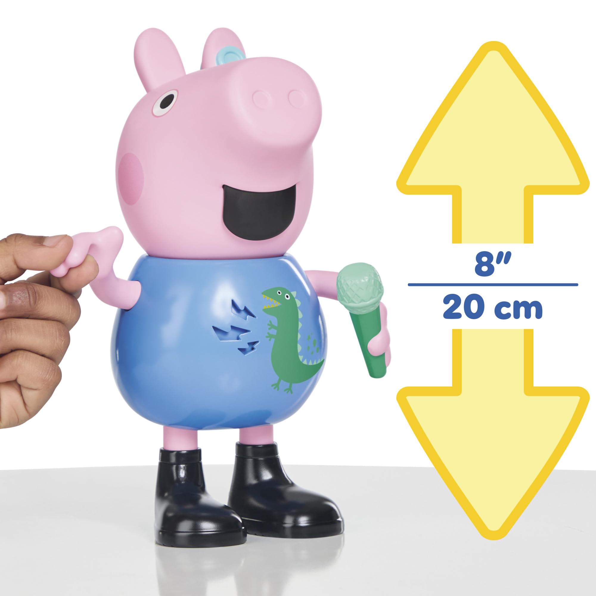Peppa Pig Joke & Sing George 20-cm Figure - 50+ Sounds & Songs | Ages 3+ 8