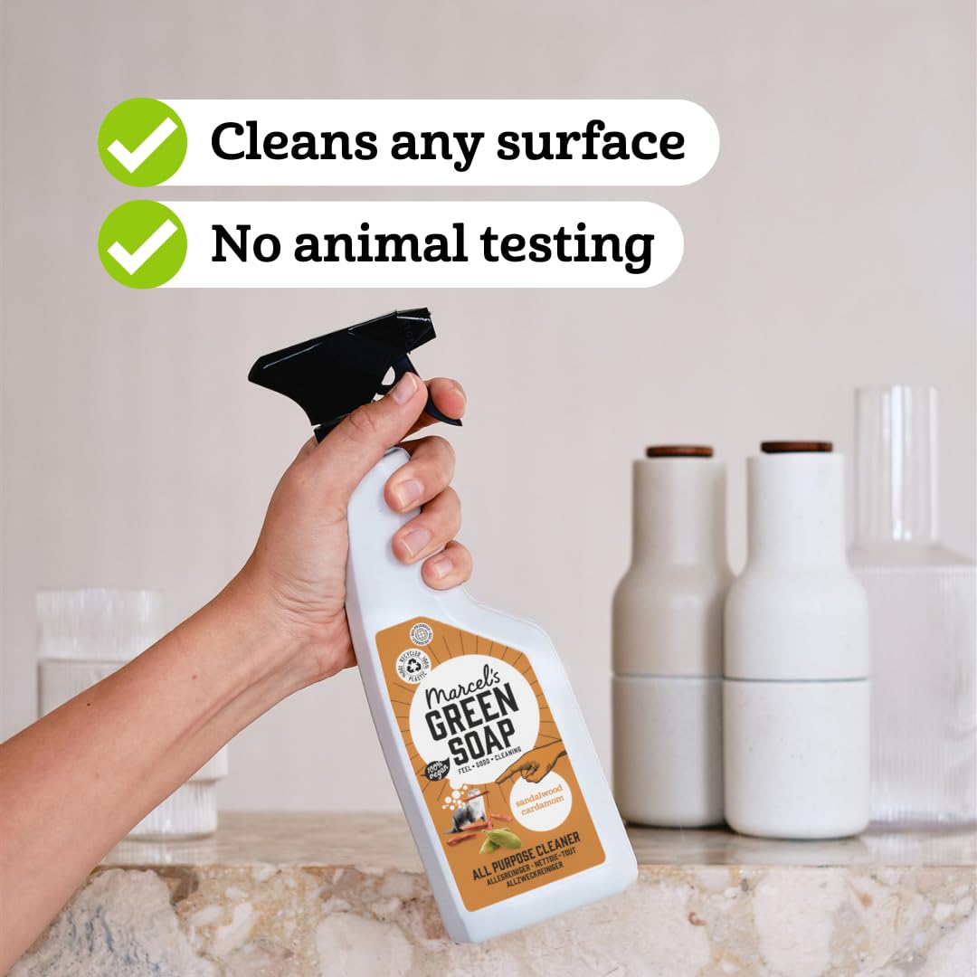 Marcel's Green Soap All Purpose Cleaner Spray Sandalwood & Cardamom | 500 ml | Vegan Formula 6