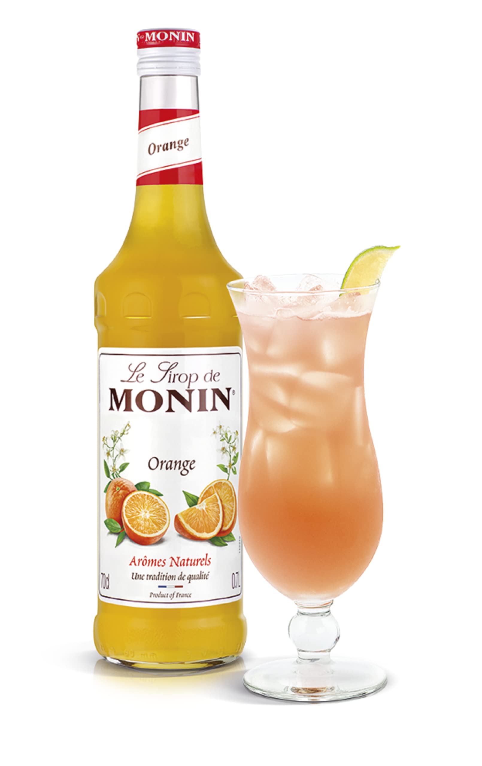 Monin Premium Orange Syrup - 700ml | Vegan, Natural Flavourings | Cocktails & Mocktails