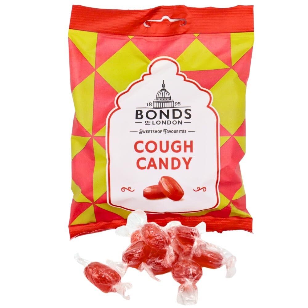 Bonds of London Cough Candy Bags - Retro Aniseed Boiled Sweets Multipack | 12 Bags x 120g