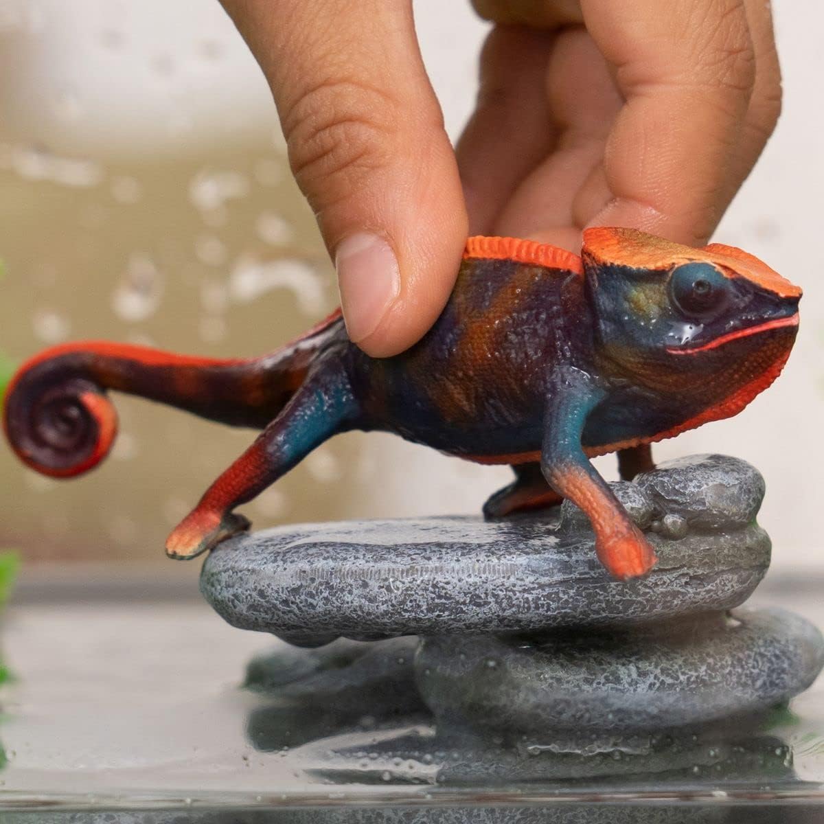 Schleich Wild Life Chameleon Figurine 14858 | Multicolor Plastic | 1.7 Inch 3