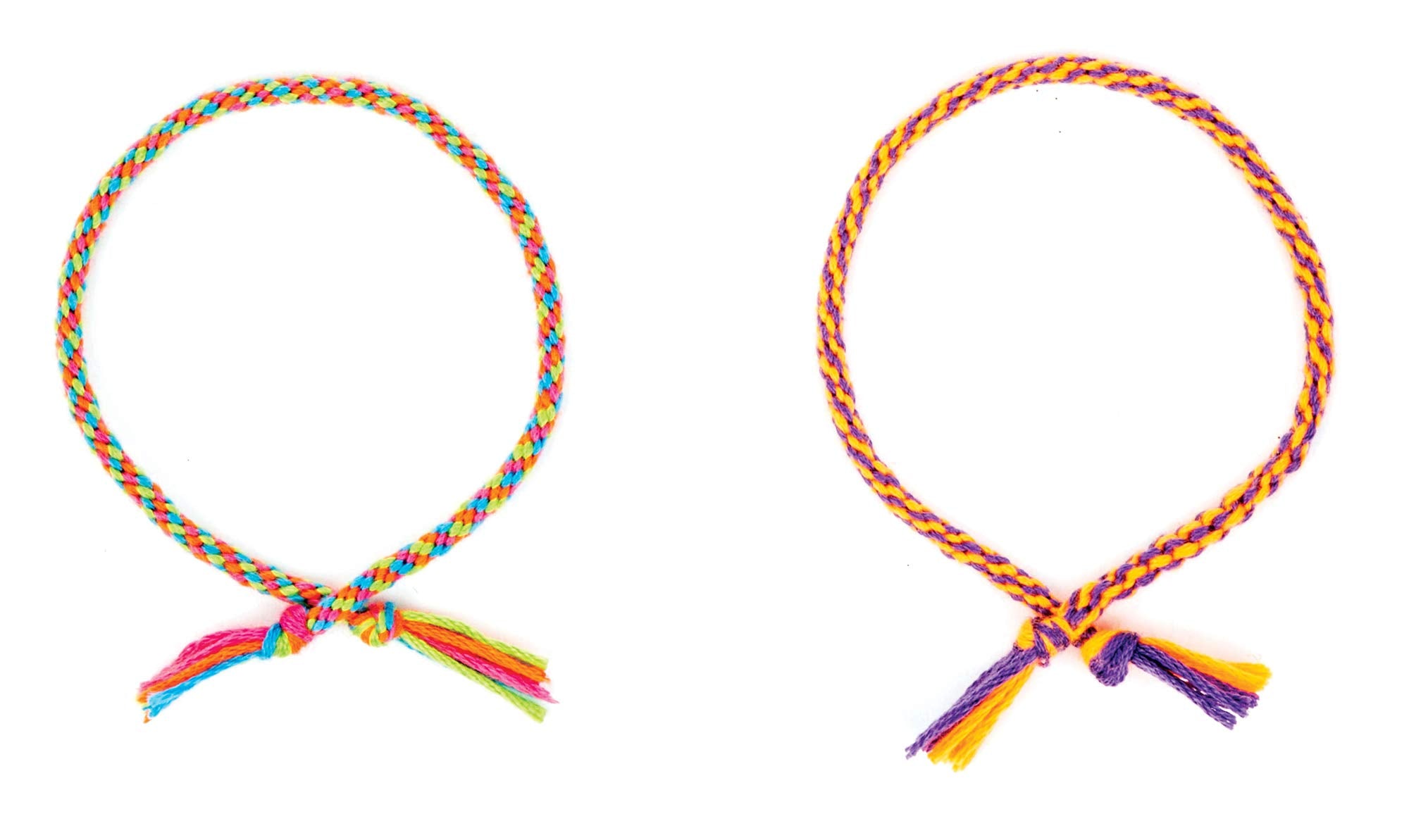 Baker Ross Make Your Own Braided Friendship Bracelets Kit - 4 Pack | Ages 8+ | Foam & Thread 3