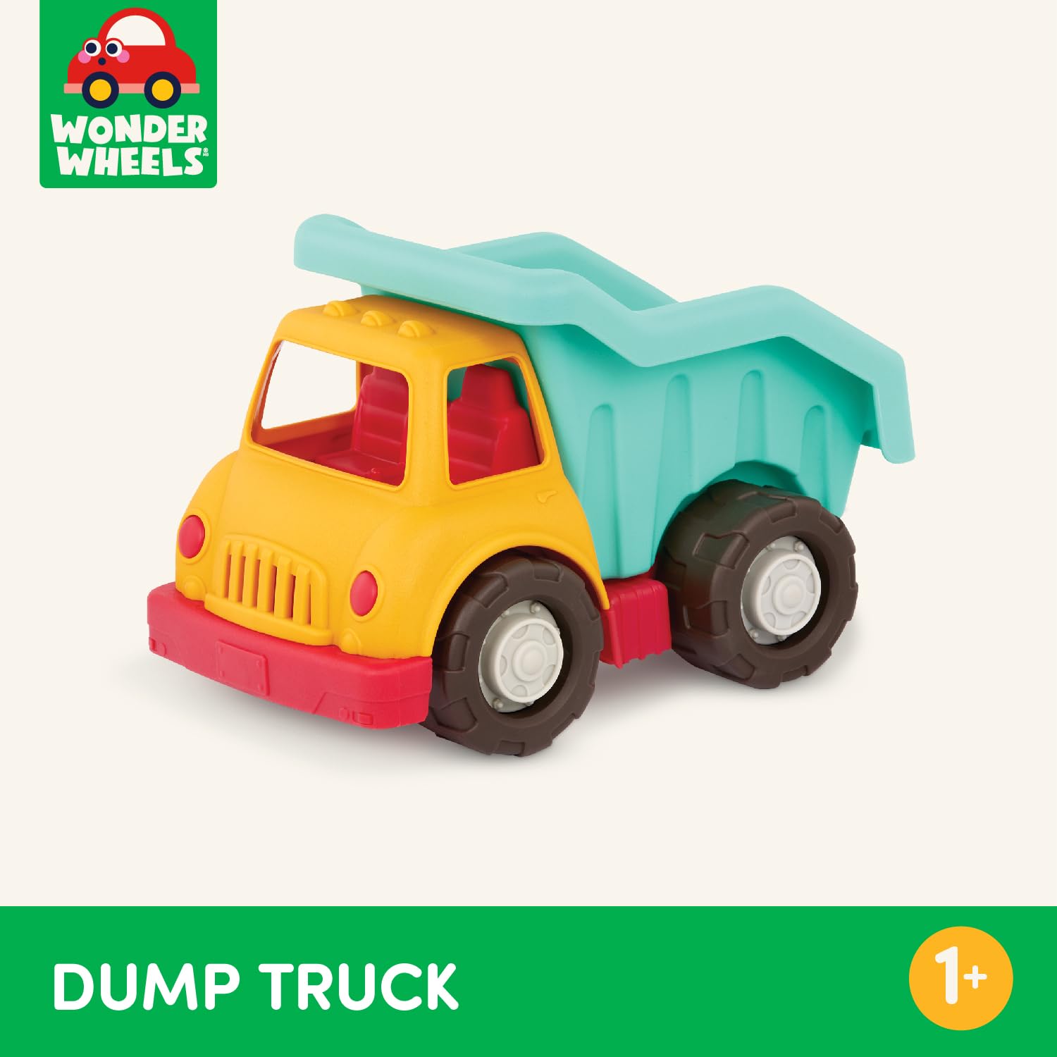 Battat Wonder Wheels Dump Truck for Toddlers | Movable Parts | Recyclable Plastic | Ages 1+ 4